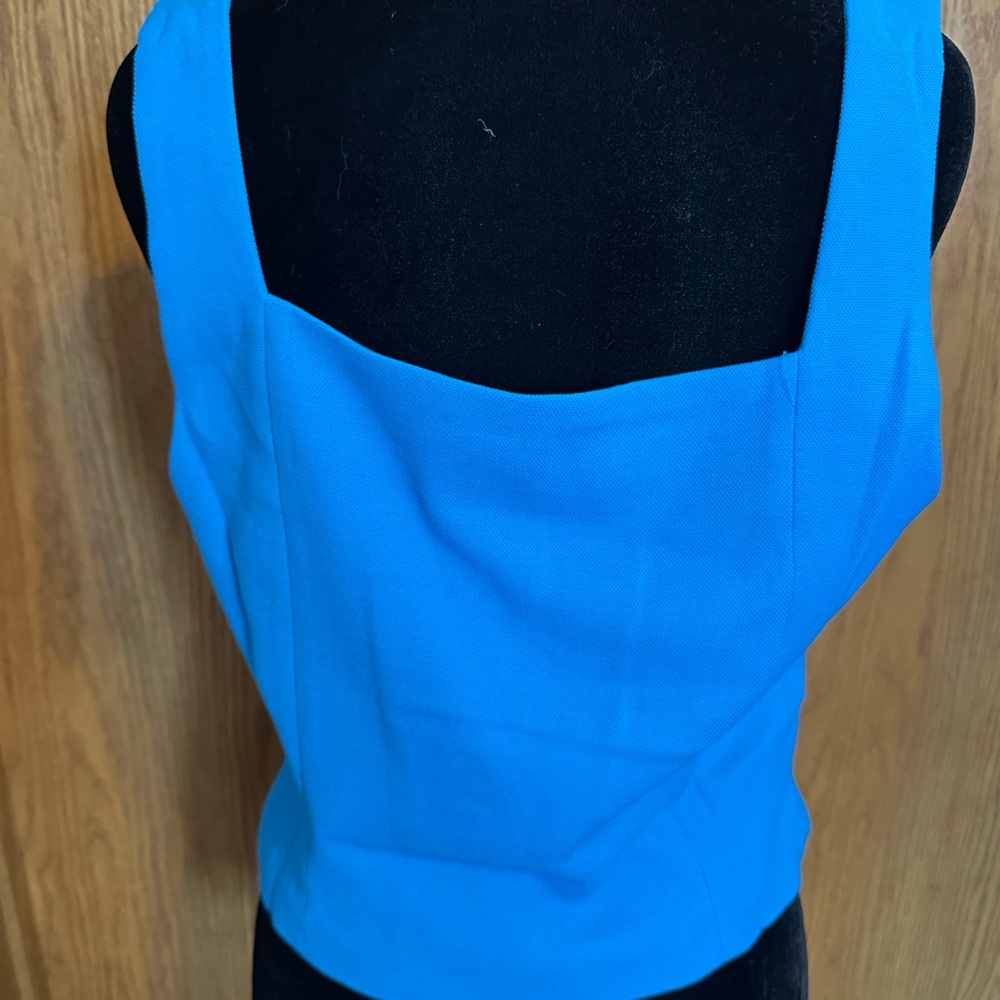 Skies Are Blue Women's Blue Vest - Picture 3 of 8